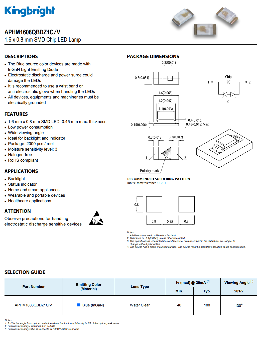 APHM1608QBDZ1C/V