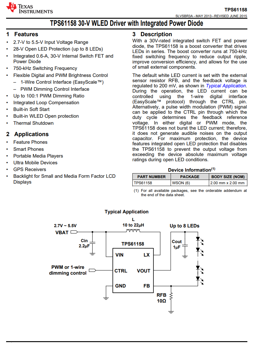 TPS61158DRVR